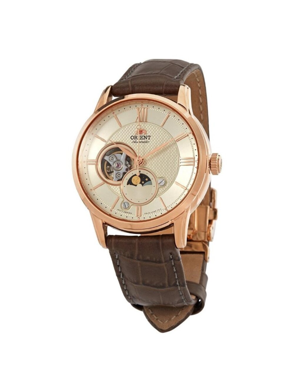 NWT Orient Sun & Moon Automatic Champagne Dial Men's Watch